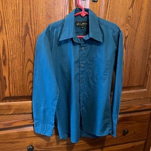 🪁 Henri Valdise Blue Dress Shirt Boys Size 10